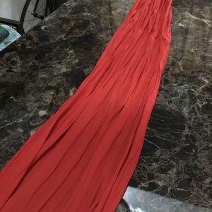 71" Coral scarf
