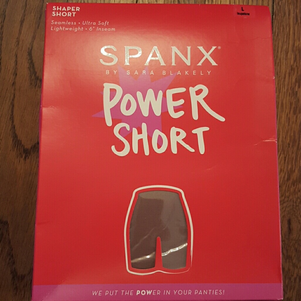 Spanx power short color is tan