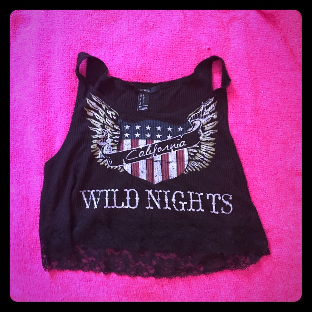 Black crop top