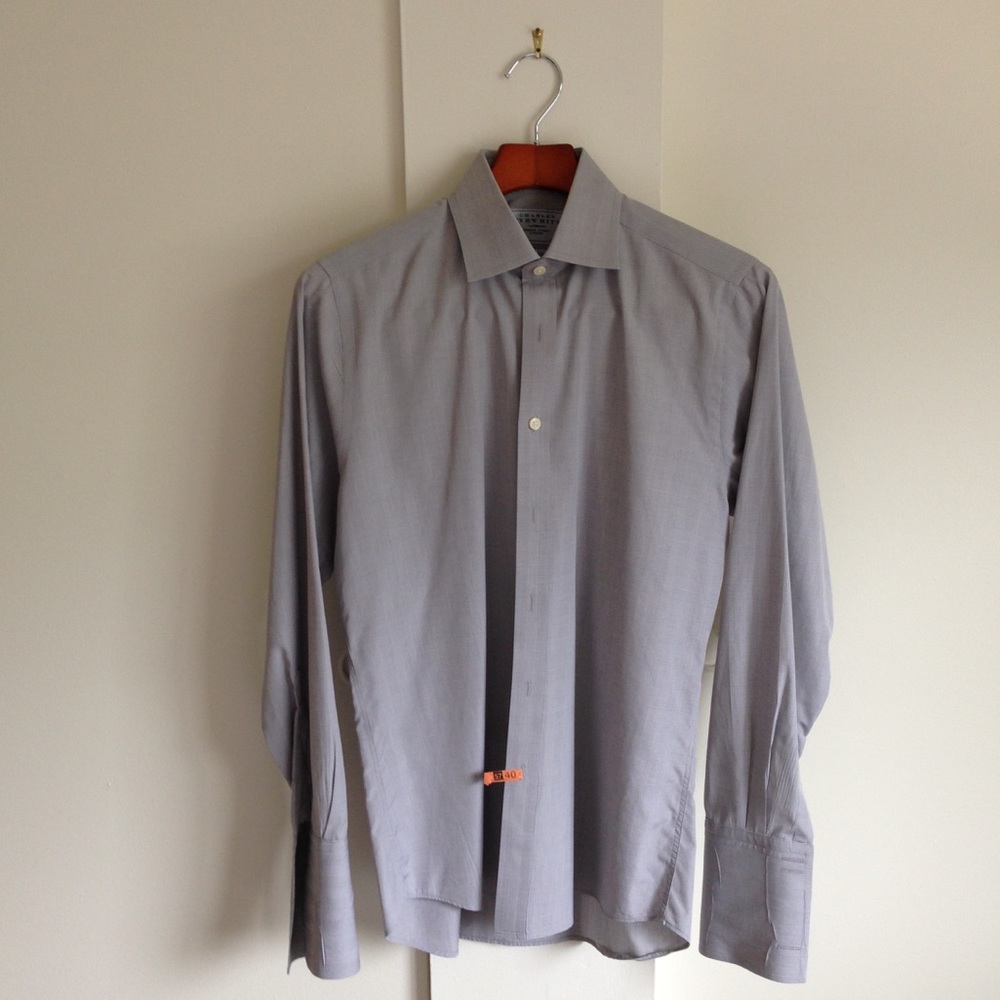 CHARLES TYRWHITT Men's French Cuff Dress Shirt
