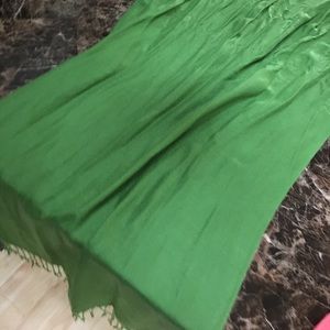 71" green scarf