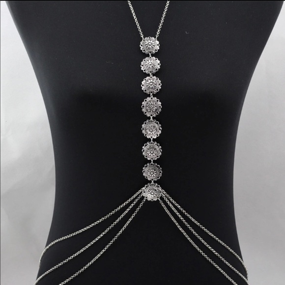 Gold or Silver Beach Bikini Sexy Back Chain NWT - Picture 6 of 7