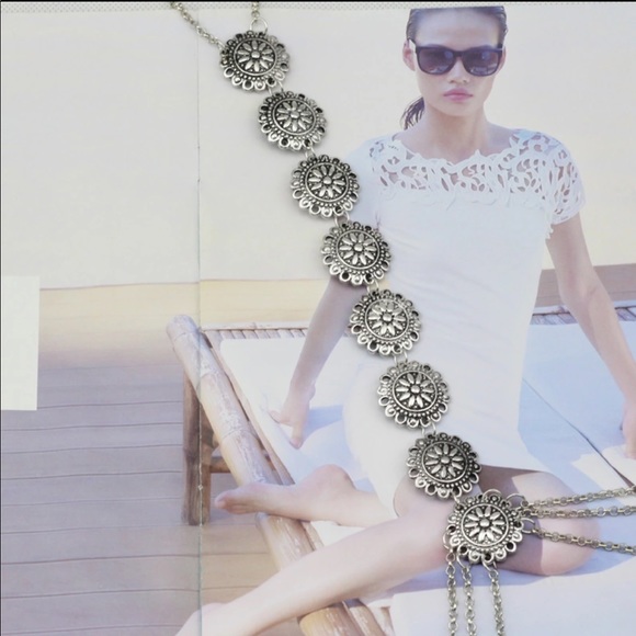 Gold or Silver Beach Bikini Sexy Back Chain NWT - Picture 7 of 7