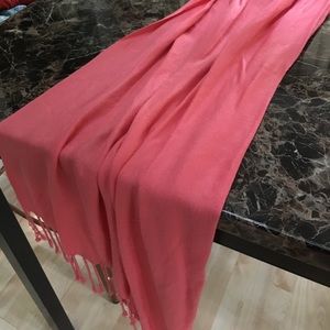 68" inch watermelon/ coral color scarf