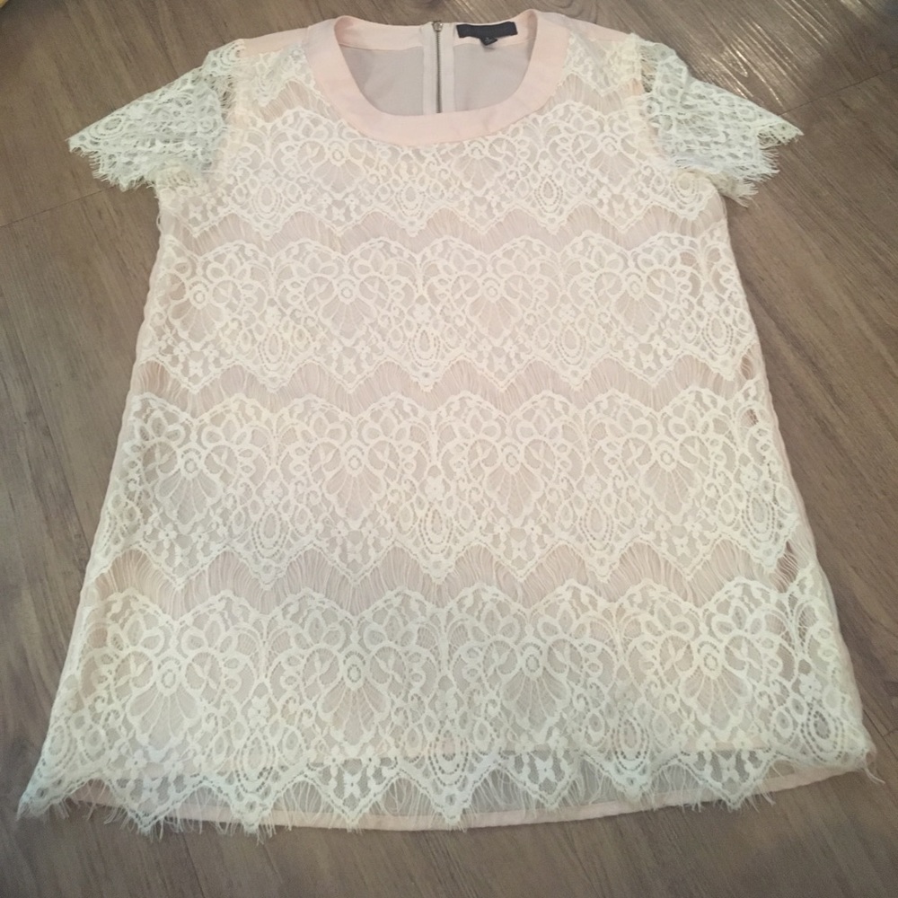 Eyelash lace top