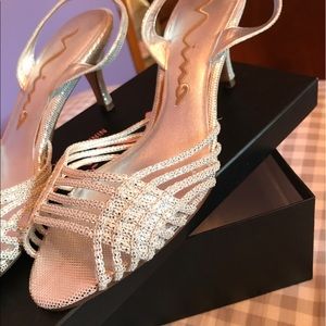 Silver Nina sandals
