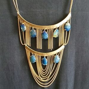 SUPER RARE Kendra Scott blue agate necklace