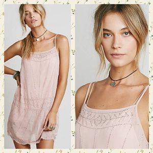Free People Annabel Embellished Gatsby Slip Dress