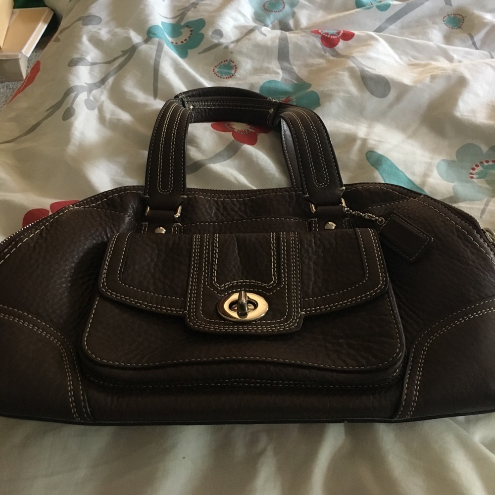 Brown coach satchel