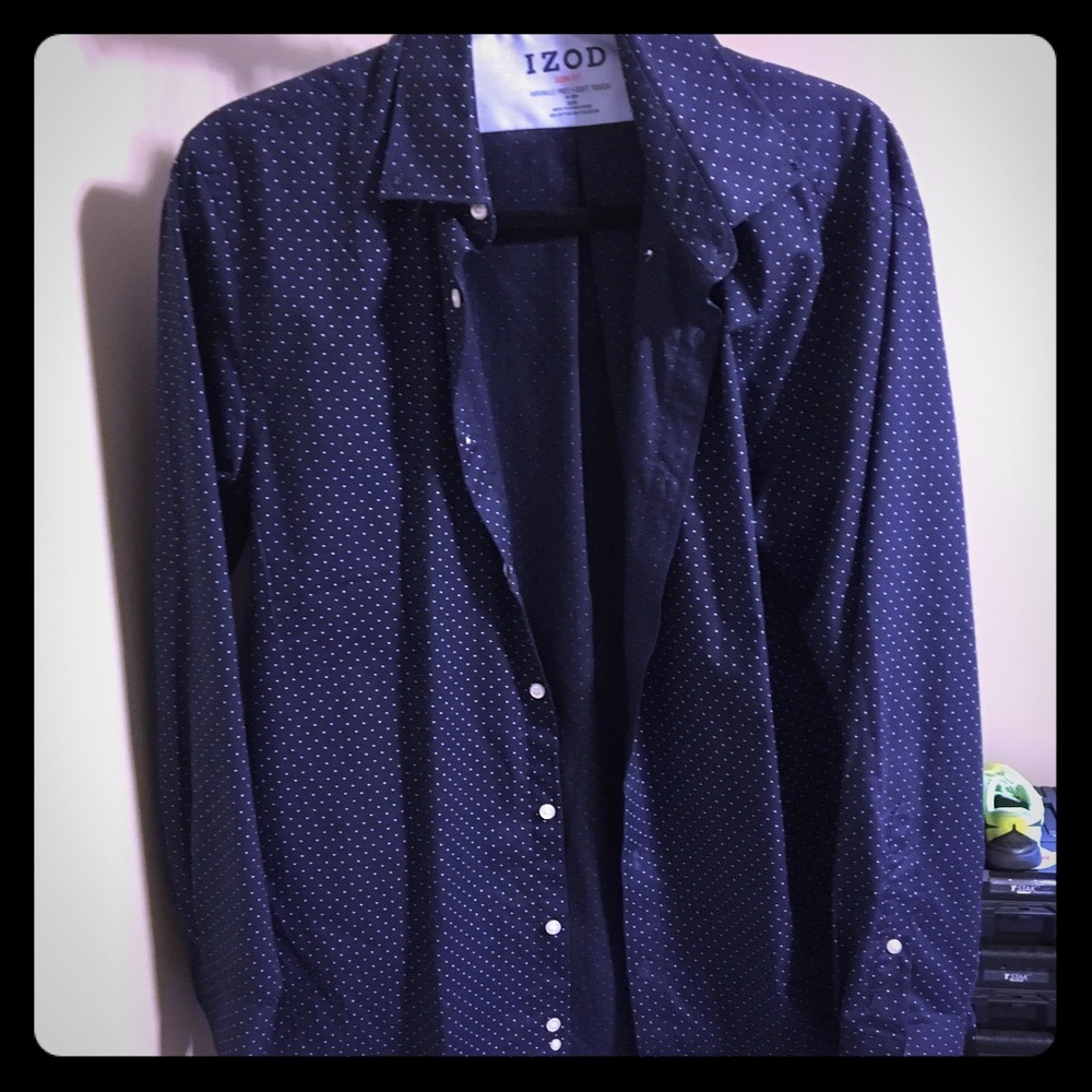 Dress shirt 15.5x32/32 IZOD. Button down collar