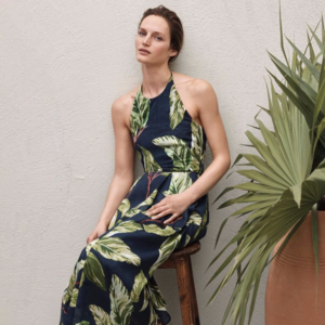 Ann Taylor Amalfi Dress Tropical Print