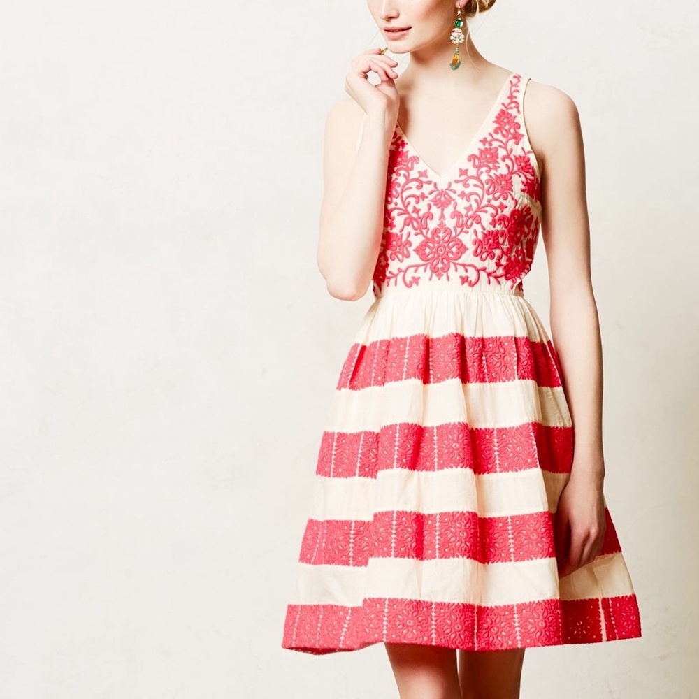 NWT Anthropologie Azalea Stitched Dress!