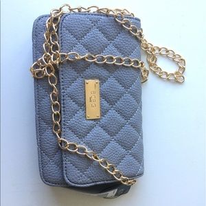 BCBG small gray purse with removable strap w/tags