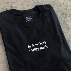Black shirt Word Lyrics : In New York I Milly Rock