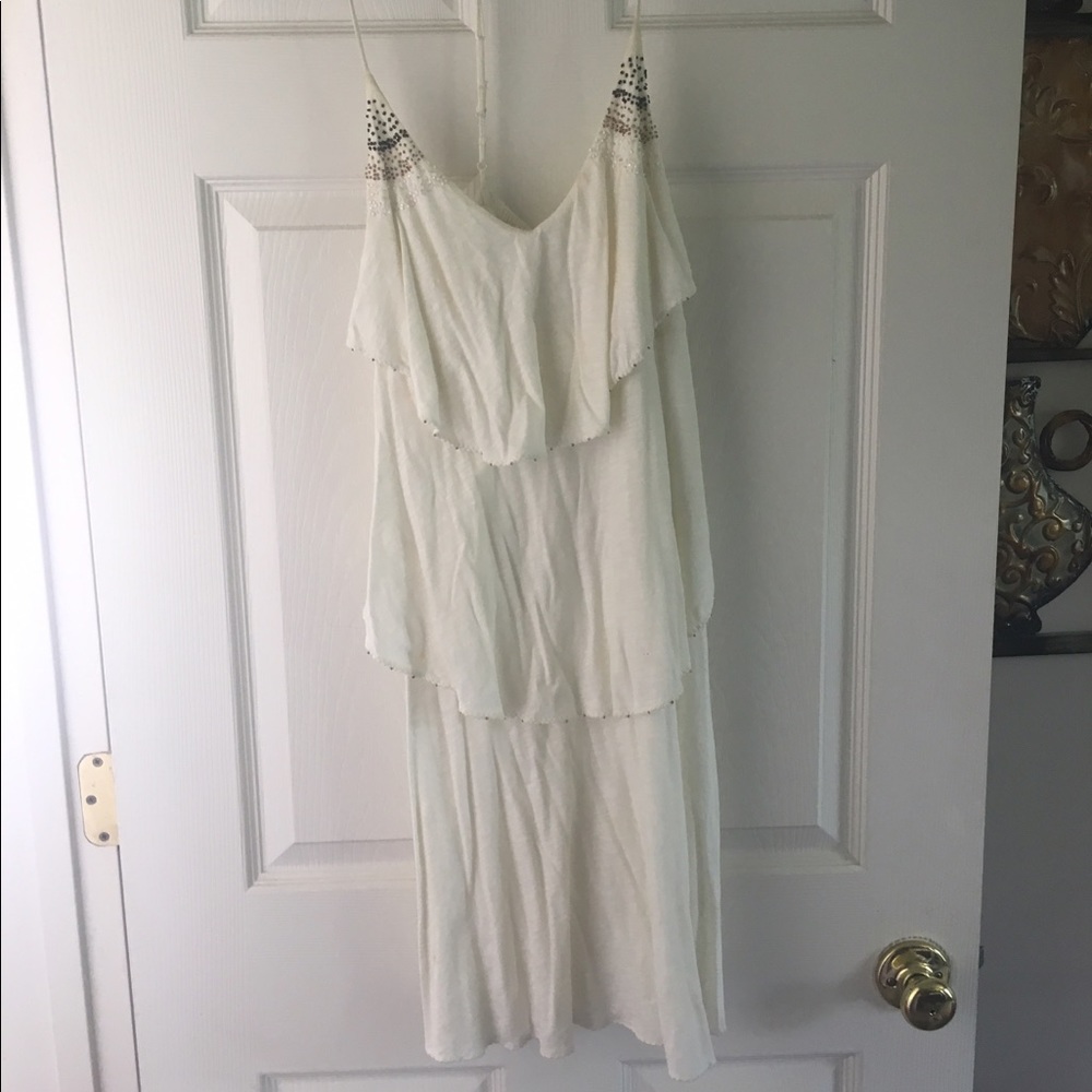 White beach cover up