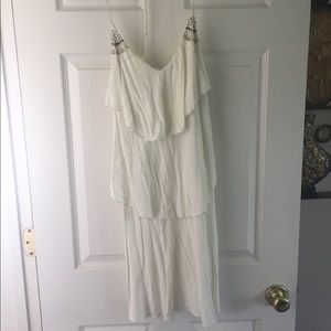 White beach cover up