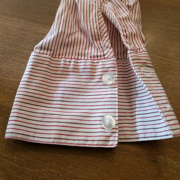 Anne Taylor LOFT ruffled button-down blouse - Picture 6 of 8