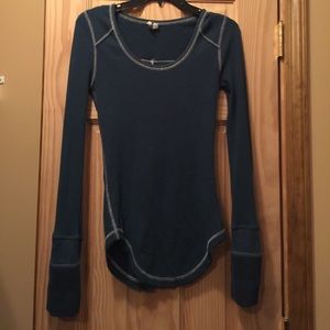 EUC Free People Thermal Shirt Size M!