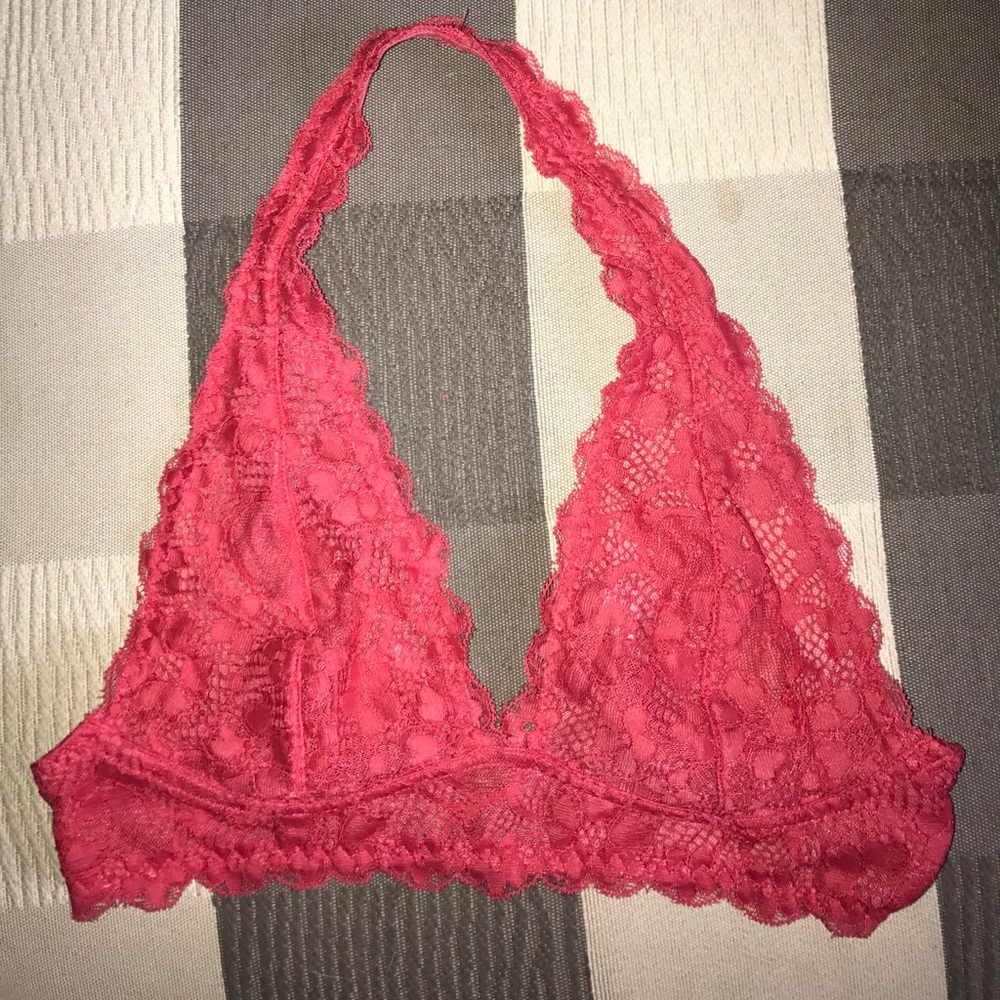 Free people lace halter bralette