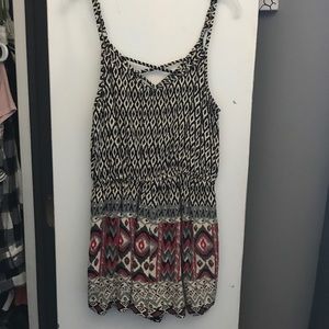 Multi colored tribal romper (worn once) size small