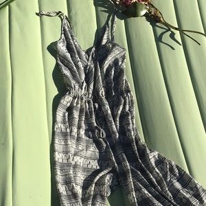 High-waisted long jumper