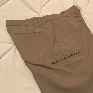 Men's Grand Slam Brand dry fit khaki golf shorts
