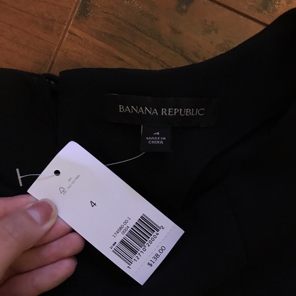 NWT Banana Republic Dress sz 4 in black - Picture 2 of 3