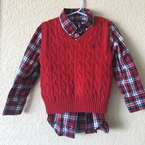 Ralph Lauren Button-Down with Sweater Vest