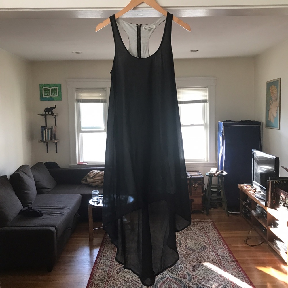 Black asymmetrical dress (like new!)