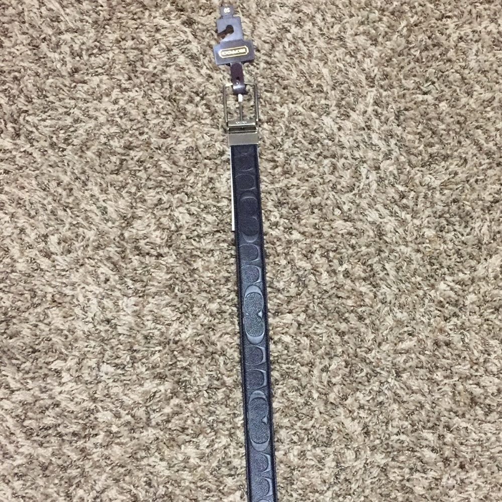 NWT COACH REVERSIBLE SIGNATURE MENS BELT