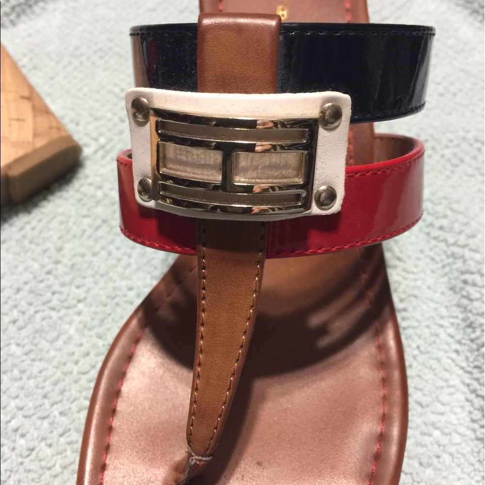 Light weight red white & blue. Cork 3 3/4" heel