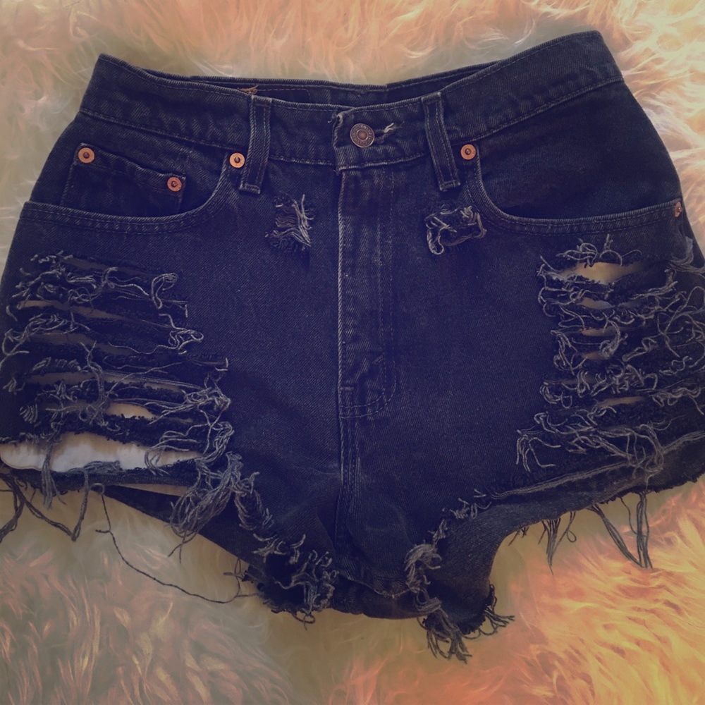 Vintage Levi's Distressed Denim Shorts