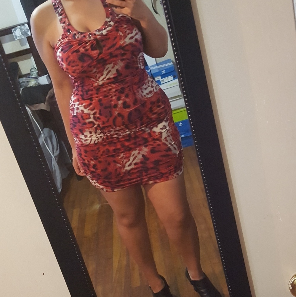 Leopard print dress