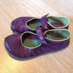 Merrell Women Mary Janes Purple Shoe
