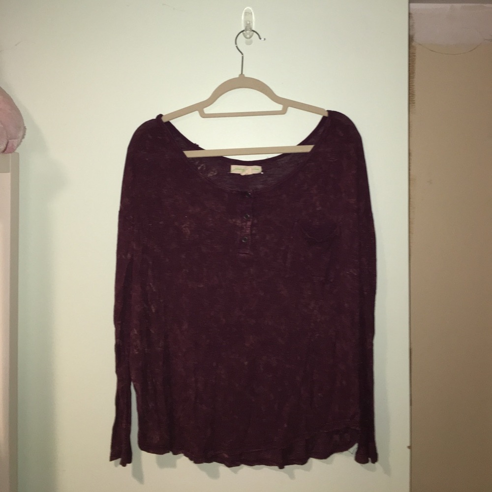 URBAN OUTFITTERS Dark Purple Long Sleeve