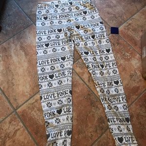 PINK holiday leggings