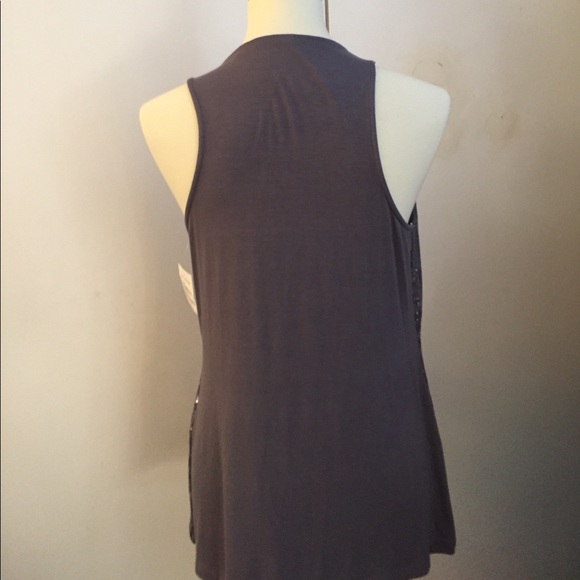 Halogen grey sequined tank top - Picture 3 of 3