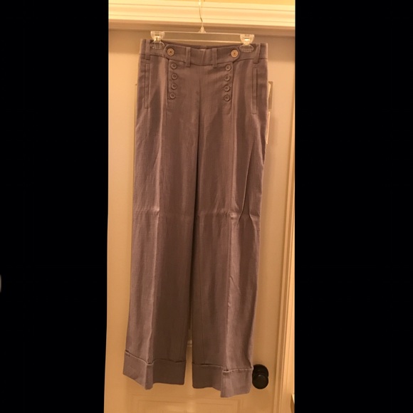 NWT Anthropologie Elevenses wide-leg trousers sz 2 - Picture 2 of 8