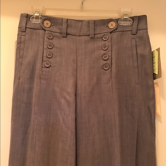 NWT Anthropologie Elevenses wide-leg trousers sz 2 - Picture 4 of 8