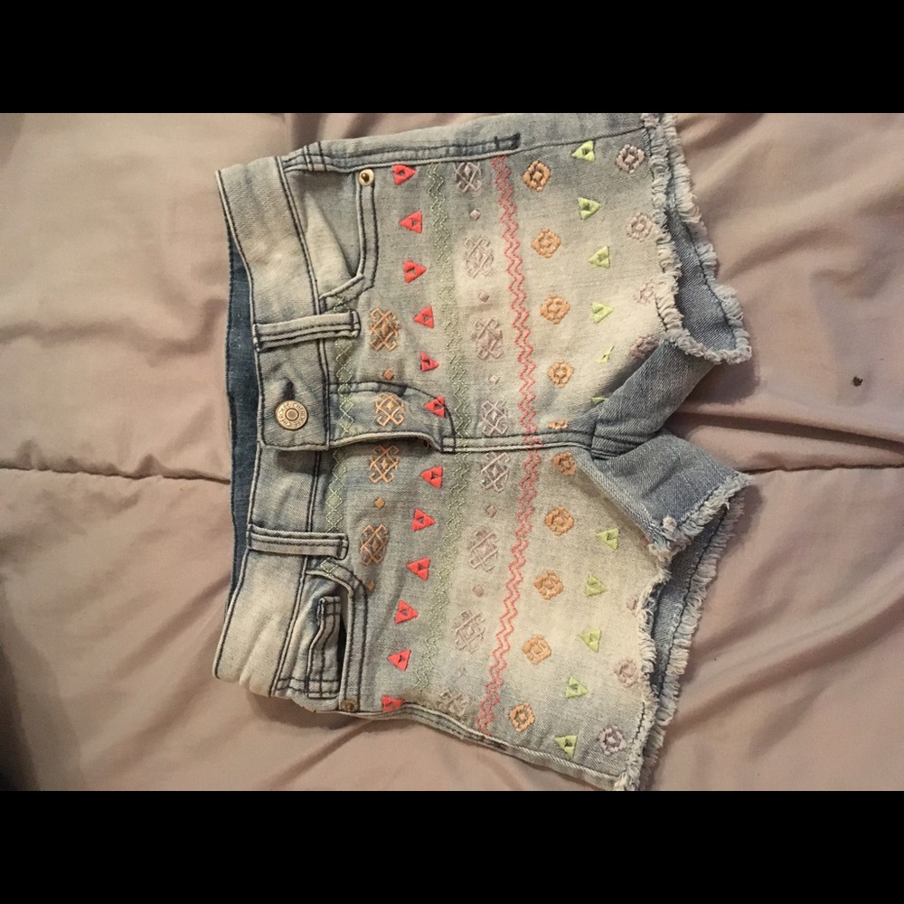 Blue jean shorts