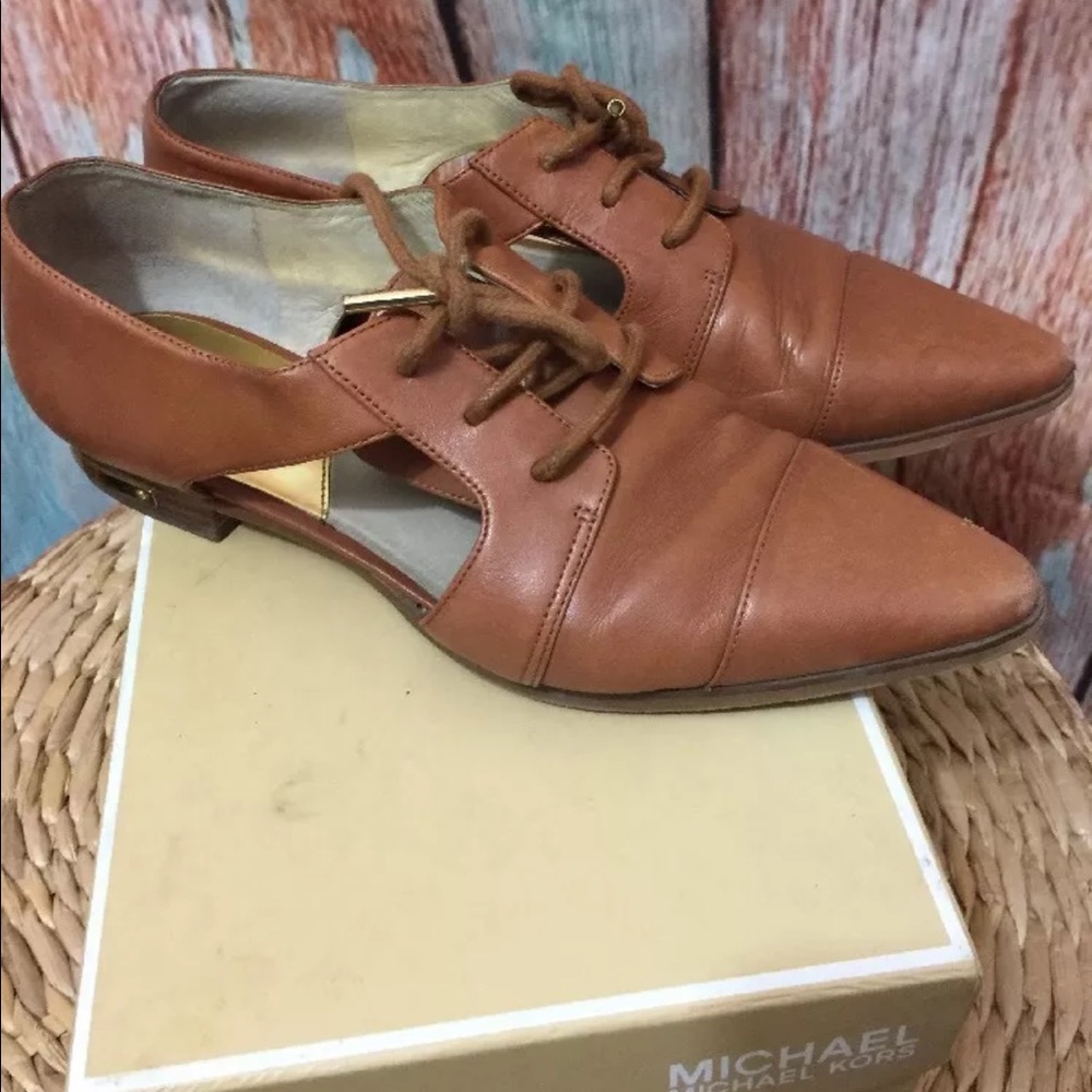 Michael Kors Brown leather upper Women Shoe 7.5M