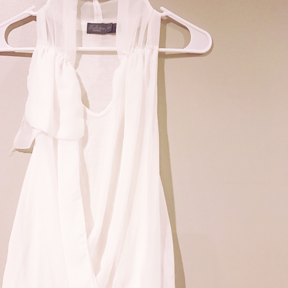 Costa Blanca Collection Ivory Layered Top. NWOT