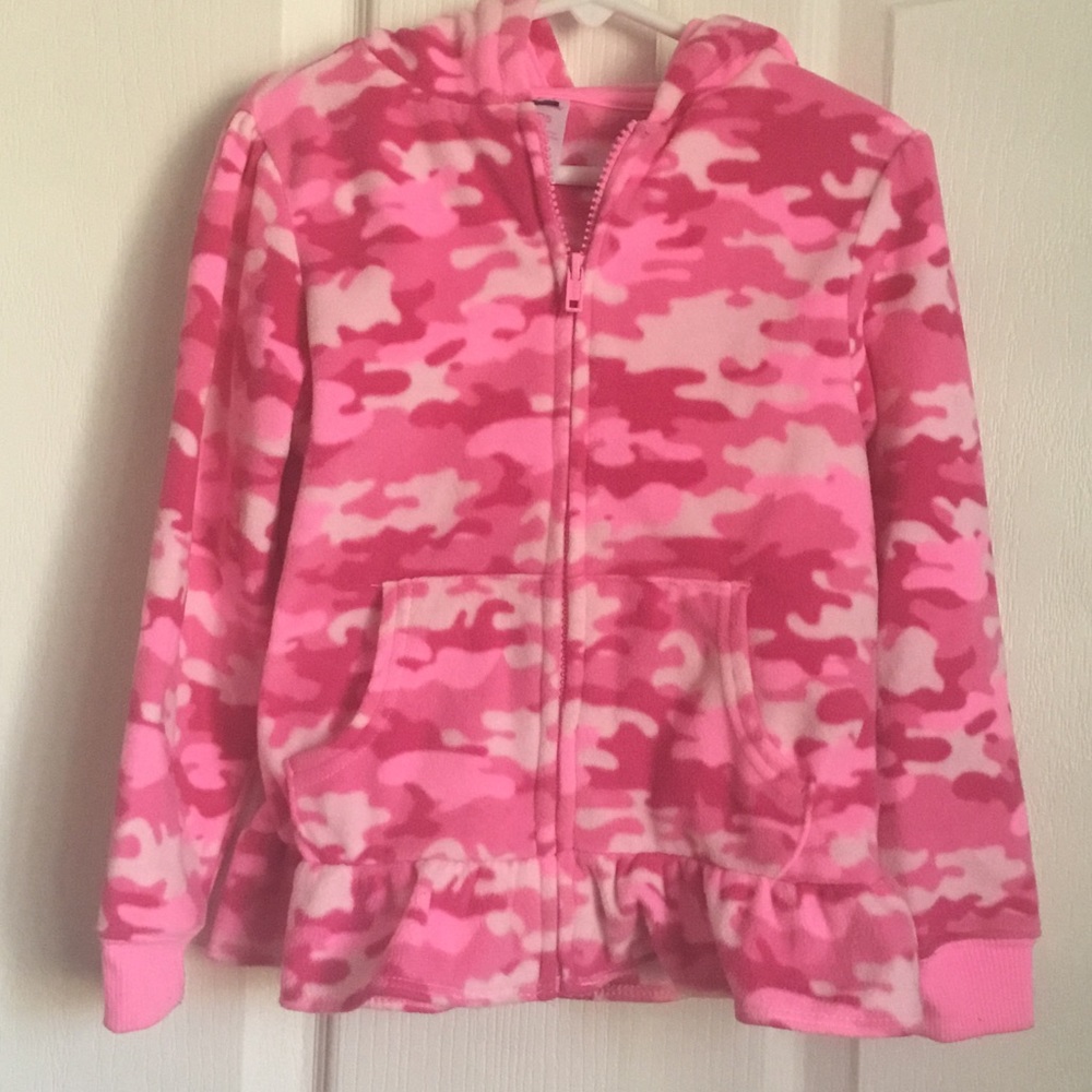 Girls sz 5T fleece hooded jacket