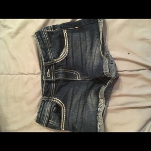 Blue jean shorts