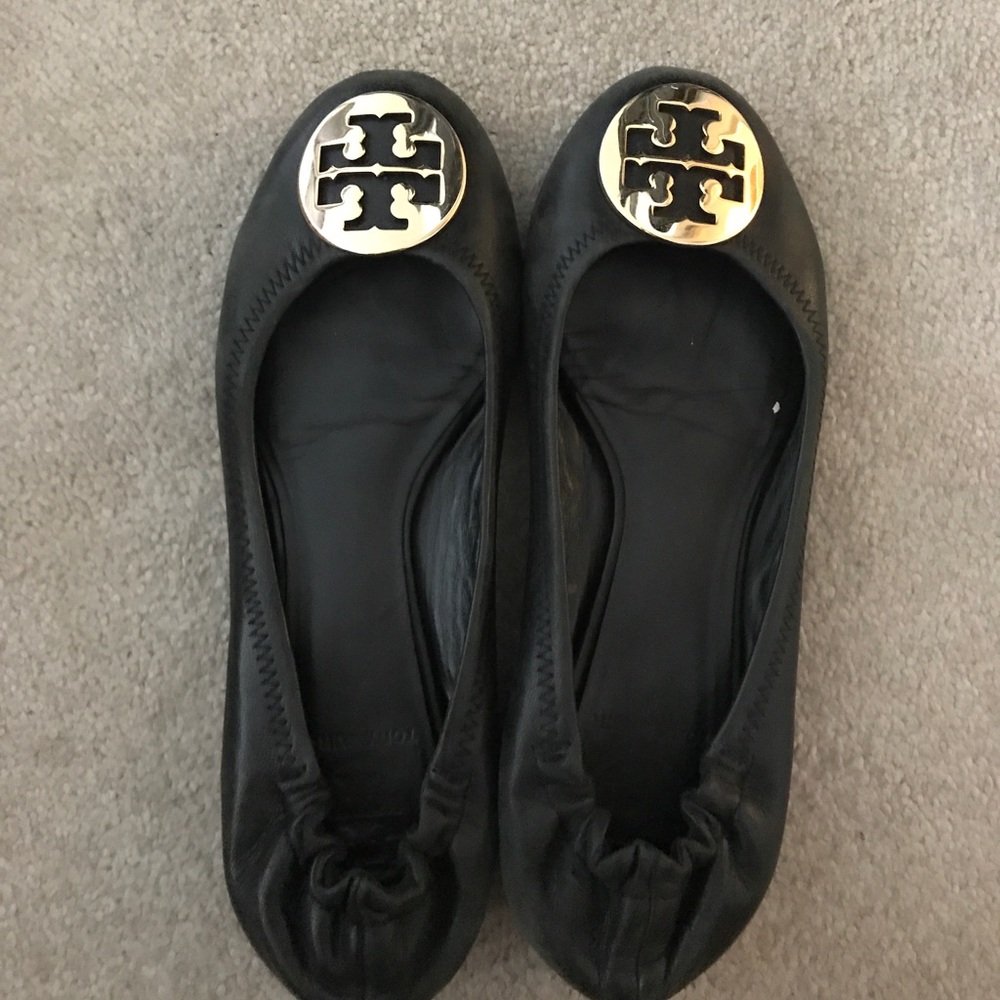 Classic black Tory Burch flats - size 7.5