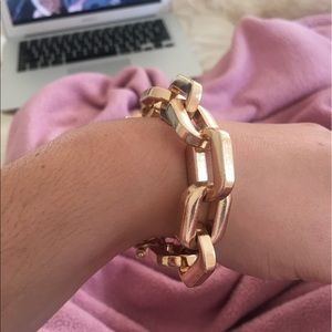 Gold chain bracelet. Worn once.