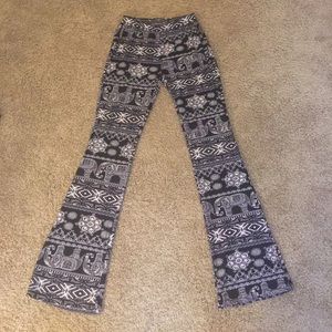 Pants with elephant design
