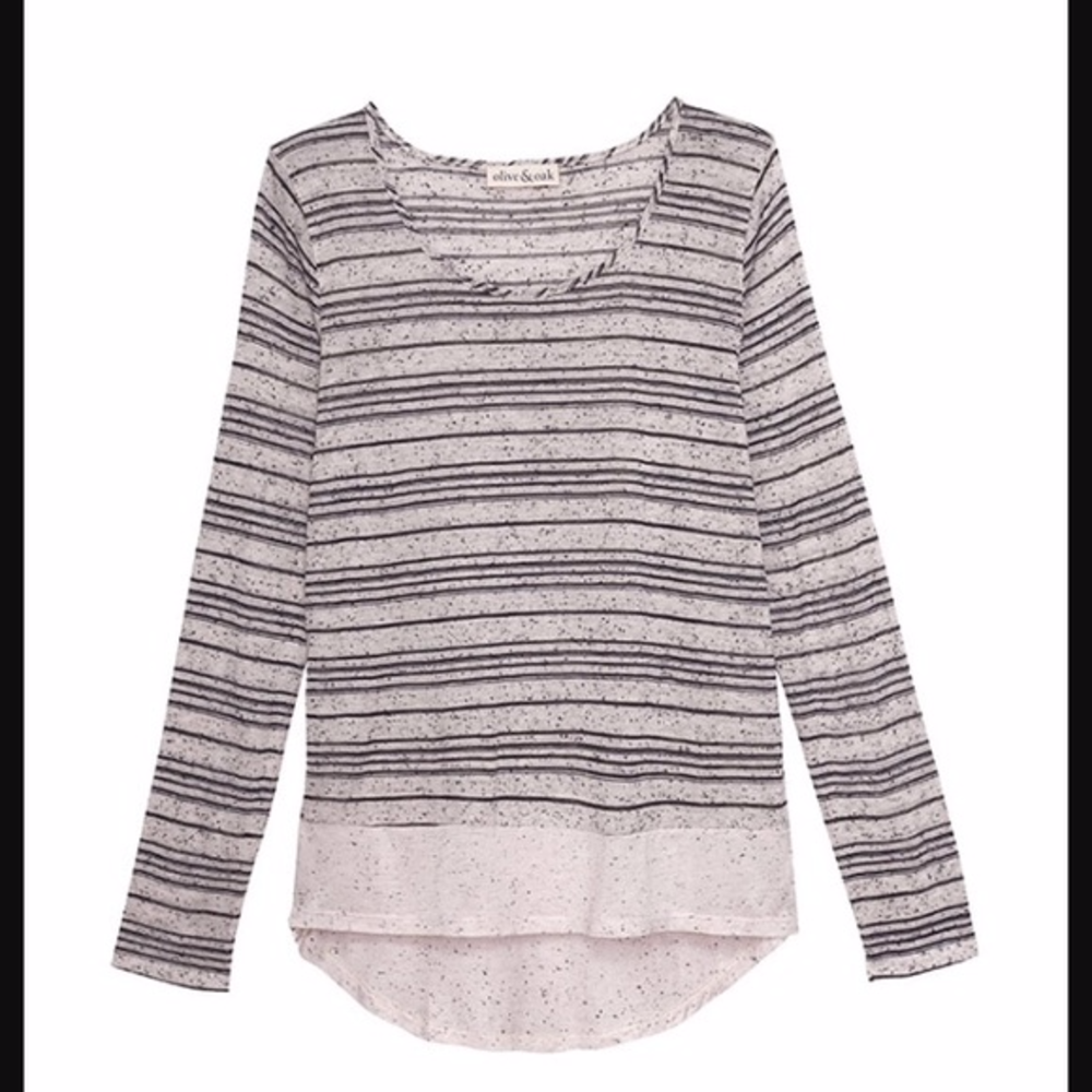 NWT Anthropologie Olive & Oak Speckled shirt