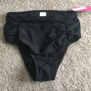 Black High Waisted Bikini Bottom