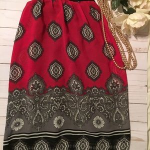 Boho Midi Skirt